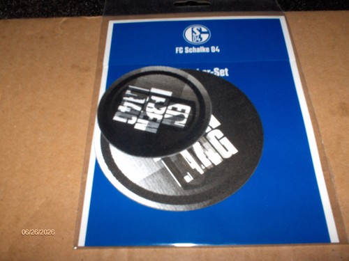 Schalke aufkleber set - schalke,