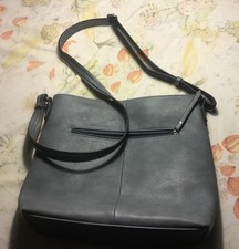 Gabor - Tasche, Schultertasche, Umhängetasche - graublau - Kunstleder