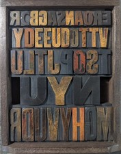 Antik Vintage Buchdruck