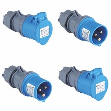 CEE Stecker Kupplung Steckdose Caravan Wohnwagen Camping Blau IP44 16A 3-Polig