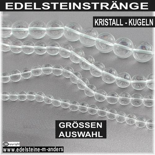 Bergkristall kugel strang - bergkristall,