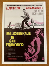 Millionenraub in San Francisco - Filmkarte Filmplakatkarte Cinema - Alain Delon