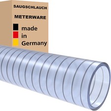 Saugschlauch PVC Lebensmittel Spiralschlauch Pumpen Förderschlauch Meterware