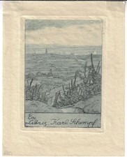 RUDOLF SIECK: Exlibris für Karl Schimpf