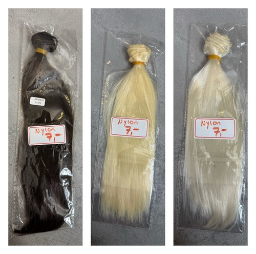 Barbie puppenhaare nylon 3x - puppenhaare, nylon,