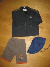 Kleiderpaket Gr. 116 für Jungs: Jacke, Regenmütze, kurze Hose   