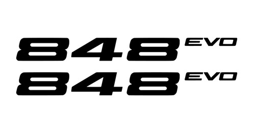 848 evo aufkleber - x, evo"