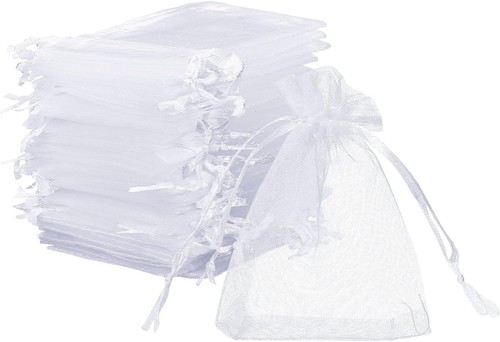 Organza säckchen weiß - x,