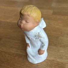 Singer Jullar Engel  stehend groß 20 cm handbemalt 