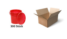 Eimer mit Deckel 30 20 10 1 0,5 L Rot BenBow Lebensmittelecht Eimer