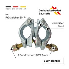 Drehkupplung mit Bundmuttern