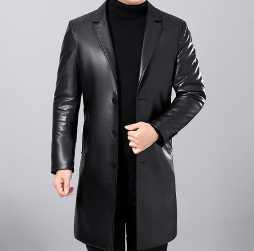 Herren schwarzer lammleder - herren,