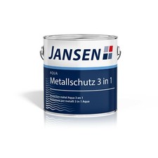 Metallschutz Acryl Aqua 3 in 1 Metall Lack Rostschutz Jansen 750ml