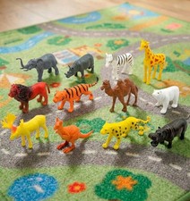 12er Set Zootiere Spielfiguren