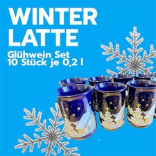 12x Glühweinstiefel blau