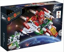 GW23d0 Bausteine kompatibel Space Flitzer Rot BanBao 6412