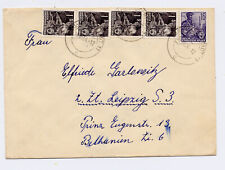 Brief 1954 Fernverkehr Mi. 4 x 405, 412 OST Karl-Marx-Stadt 11  nach Leipzig
