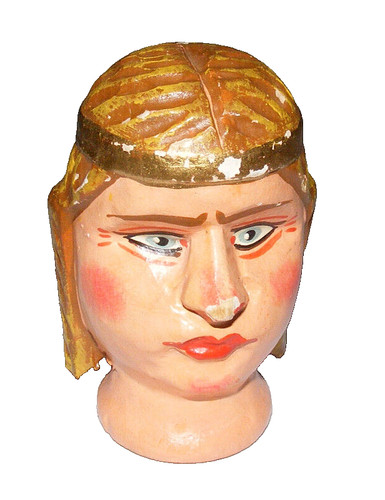 Vintage holz kopf - vintage, prinzessin