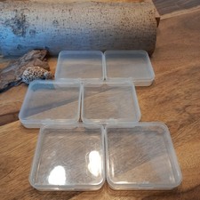 6 Sortierboxen Sortierkästen Perlen Charms Aufbewahrung klein ca. 7x 7x 1,7cm