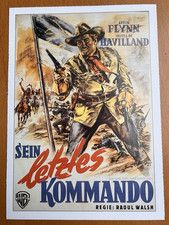 Sein letztes Kommando - Filmkarte Filmplakatkarte Cinema - Errol Flynn R. Walsh