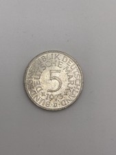 5 DM - Deutsche Mark - Münze - Silberadler - 1973 D - Heiermann