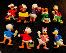 Donald Duck & seine flotte Familie 1992 9 Figuren Ü-Ei Disney Trick MIT KÖRBCHEN