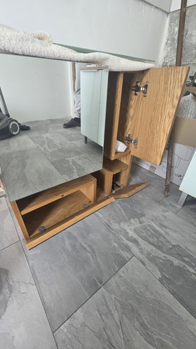 Bad hängeschrank holz mit - hängeschrank,