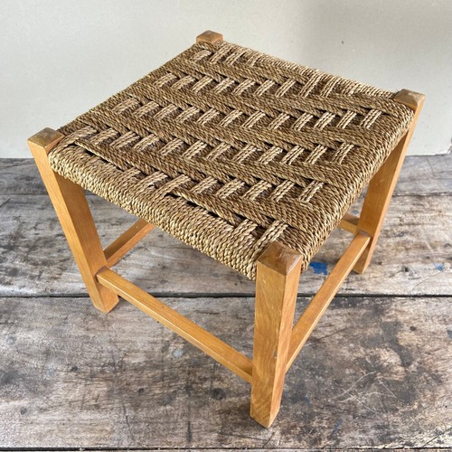 Kleiner vintage fußhocker - kleiner,