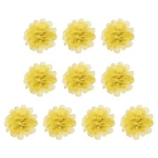 10Stk 2.8" Chiffon Blumen Netz