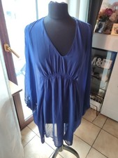 Kaftan Blau Chiffon Tchibo Gr