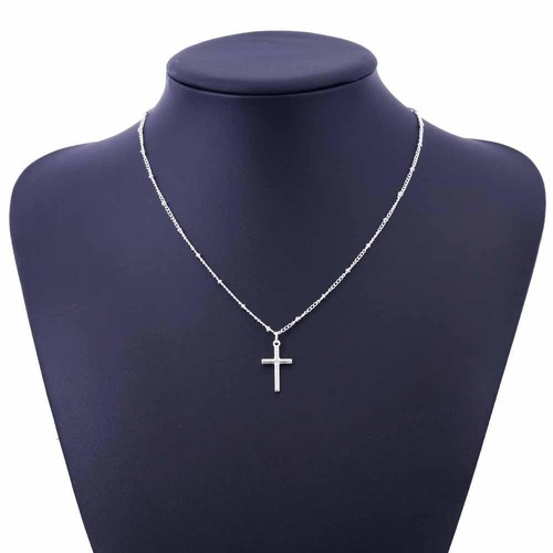 Kreuz halskette silber gold - halskette,