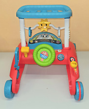Ab 12 Monate Fisher Price 2 Seiten  Auto Lauflernwagen ABC Musik Lernen Hupen