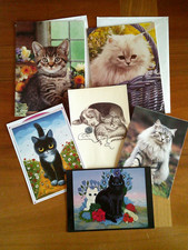 Katzen postkarten - katzen,