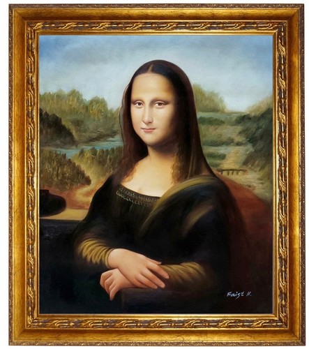 ölbild mona lisa leonardo - Ölbild,