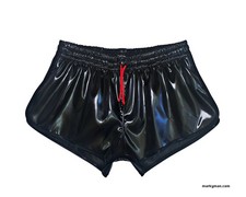 Glanzshorts L wetlook shiny Satin shorts glänzend Glanz Sprinter Glanzsatin