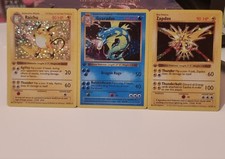 Pokemon Karten Base Set - Garados, Raichu, Zapdos 1999 Holo Oldschool