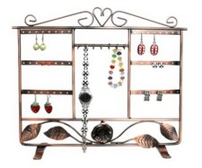 Schmuckständer  Ohrringständer Tisch-Vitrine Ohrsteckerdisplay Metall
