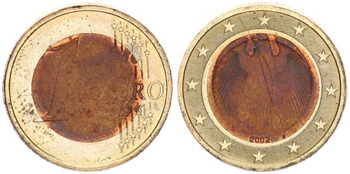 Brd euro fehlprägung 2002 - brd,