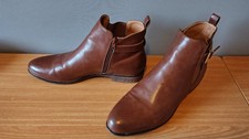 Anna Field Reißverschluss-Stiefelette Cognac / Braun Übergröße 45 *neuwertig*
