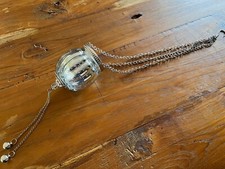 Windlicht an Kette silber Bauernsilber Weihnachten