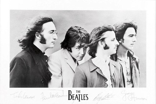 The beatles signatures poster - signatures,