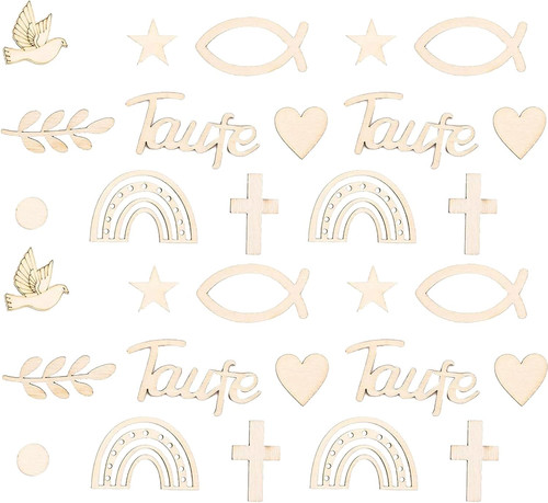 180 stück taufdeko - set, aus