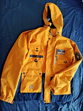 Herren Jacke Gr XL Herbst Frühling Outdoor Kapuzen gelb vintage