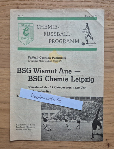 Ddr fussball programm bsg - --,