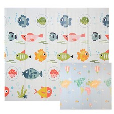 B-WAREN Krabbelmatte Spielmatte Baby Schadstofffrei Faltbar Spielunterlage