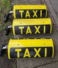 3 x Taxi Schild Dachzeichen