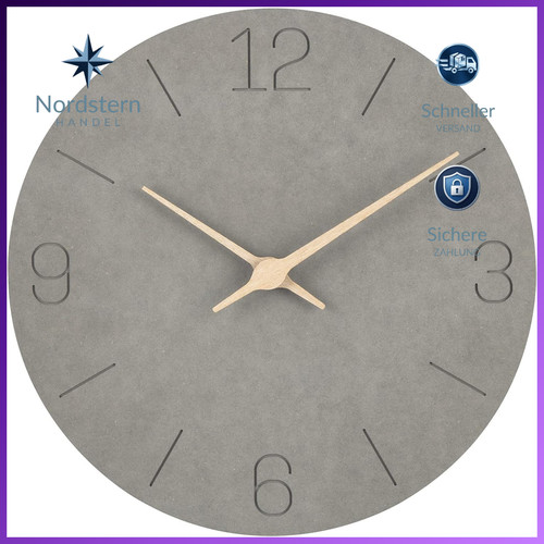Wanduhr 30cm modern lautlos - wanduhr,