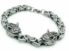 Wolf Armkette Edelstahl Celtic