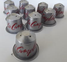 10 Nespresso Kapseln leer silber orange la cumplida refinada limited zum Basteln