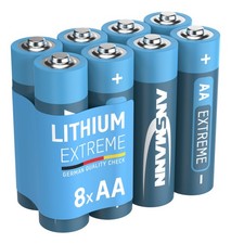 ANSMAN Batterien AA 1,5V Mignon Extreme Lithium – FR6 / L91 (8 Stück)